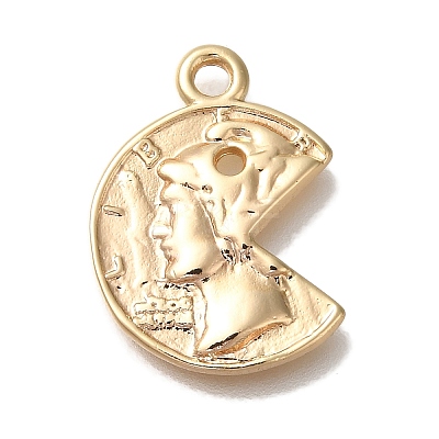 Brass Pendants KK-U038-21G-1