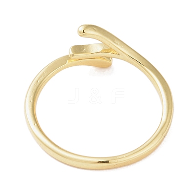 Brass Open Cuff Ring RJEW-R143-01F-G-1