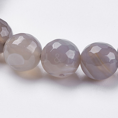 Natural Striped Agate/Banded Agate Beads Strands G-P364-06-10mm-1