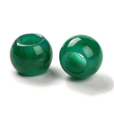 Natural Malaysia Jade Dyed European Beads G-R488-01A-1