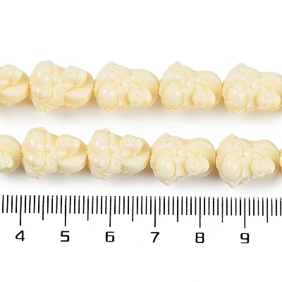 Synthetic Coral Carved Beads Strands CORA-C003-02-1