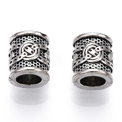 Tibetan Style Alloy European Beads X1-TIBEB-TAC0002-01AS-1