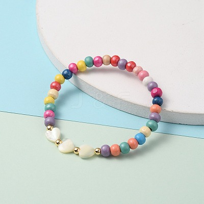 Stretch Kids Bracelets BJEW-JB05787-02-1