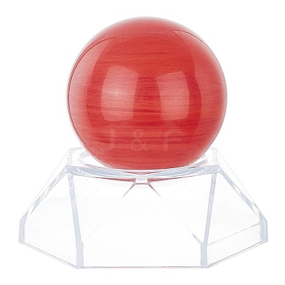 2Pcs 2 Style Natural Quartz Crystal Ball DJEW-CP0001-08-1
