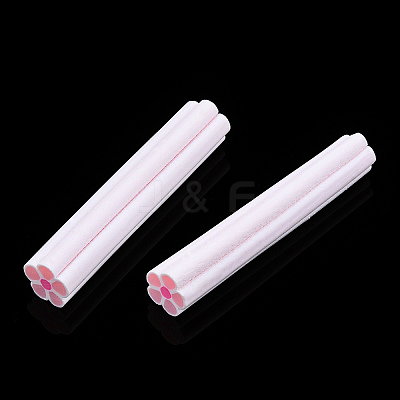 Luminous Handmade Five Petal Flower Polymer Clay Canes CLAY-T016-85D-1
