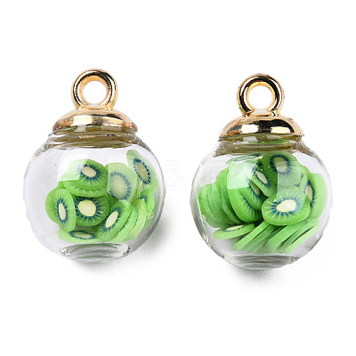 Glass Ball Pendants GLAA-TD003-01C-1