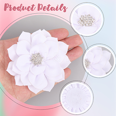 Polyester & Rhinestones Ornament Accessories DIY-WH20063-015D-1