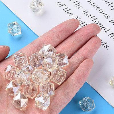 Transparent Acrylic Beads MACR-S373-100-P08-1