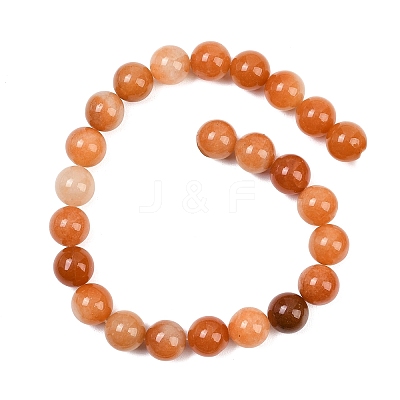 Natural Red Aventurine Beads Strands G-L648-A04-16mm-1