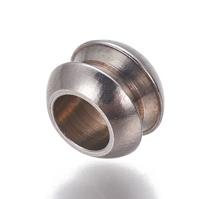 Non-Tarnish 201 Stainless Steel European Beads X-STAS-P239-13P-1