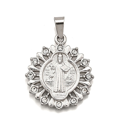 304 Stainless Steel Pendants STAS-B086-09C-P-1