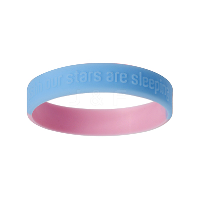 Silicone Wristbands Bracelets BJEW-TW0001-02-1