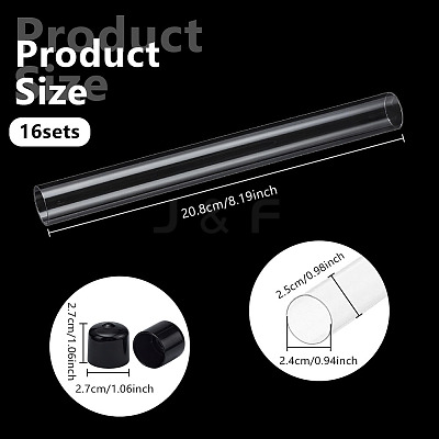 Transparent PC Plastic Bead Storage Tubes AJEW-WH0596-947E-1