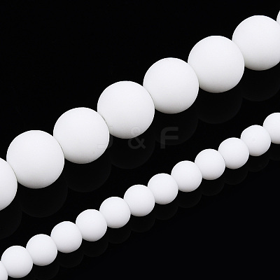 Opaque Glass Beads Strands GLAA-T032-P8mm-MD02-1