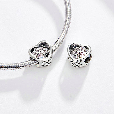 925 Sterling Silver Euorpean Beads STER-FF0013-01-1