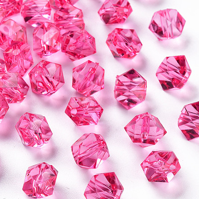 Transparent Acrylic Beads TACR-S154-15B-82-1