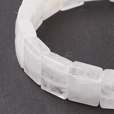 Natural Quartz Crystal Stretch Bracelets BJEW-F406-B23-1