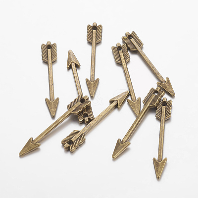 Tibetan Style Zinc Alloy Arrow Pendants LS-TIBEP-M002-102-NR-1
