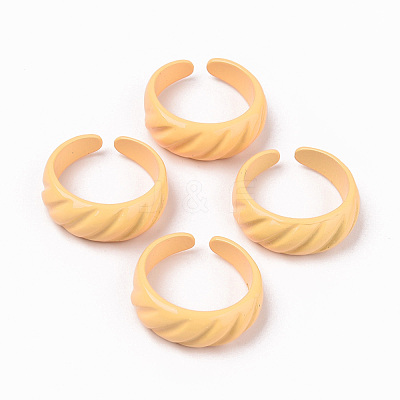 Spray Painted Alloy Cuff Rings X-RJEW-T011-31A-RS-1