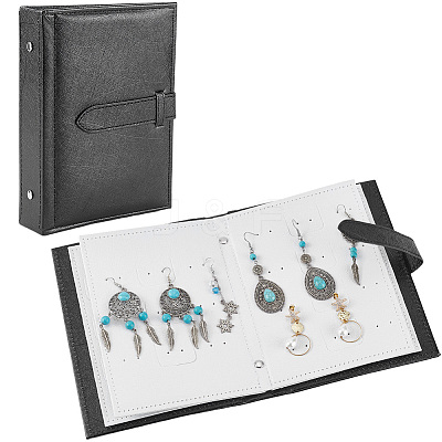 Portable PU Leather Earring Display Book EDIS-WH20011-01B-1