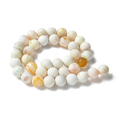 Natural Fire Crackle Agate Beads Strands G-G190-A02-01-1