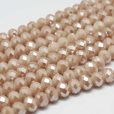 Electroplate Glass Bead Strands EGLA-G014-8mm-FR-A05-1