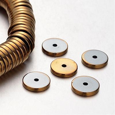 Electroplate Non-magnetic Synthetic Hematite Beads Strands G-F300-17A-03-1