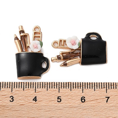 Alloy Enamel Pendants FIND-O003-02A-KCG-1