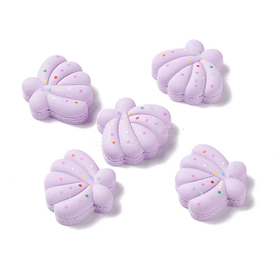 Opaque Resin Cabochons RESI-G036-F08-1