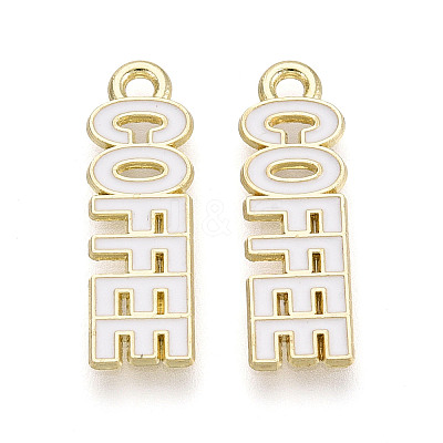 Alloy and Enamel Pendants PALLOY-T093-09B-G-1