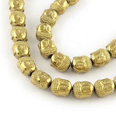 Electroplated Non-magnetic Synthetic Hematite Beads Strands G-R259-47G-1