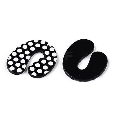 Opaque Acrylic Pendants SACR-L003-03-1
