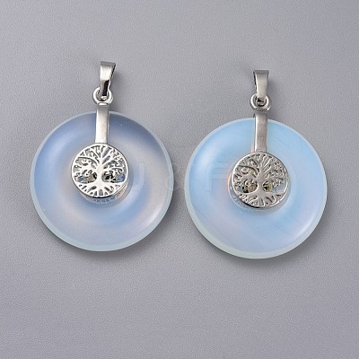 Natural & Synthetic Mixed Stone Pendants G-F640-E-1
