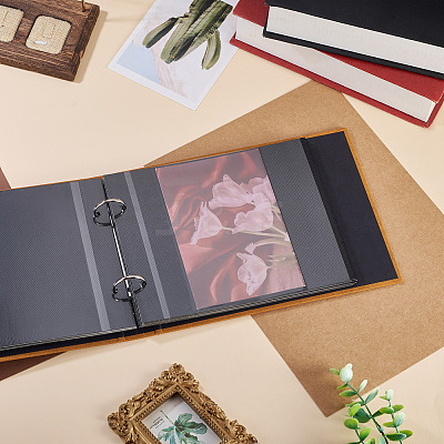 Rectangle Paper Scrapbook DIY Binder Photo Album AJEW-TAC0038-30A-1