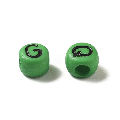 Opaque Acrylic Beads OACR-R005-02K-1