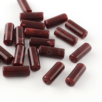 Column Imitation Gemstone Acrylic Beads X-OACR-R030-M-1