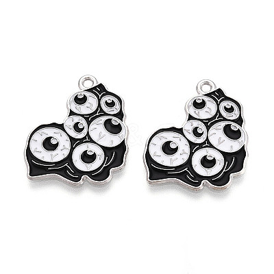 Halloween Theme Alloy and Enamel Pendants ENAM-T021-31C-01P-1