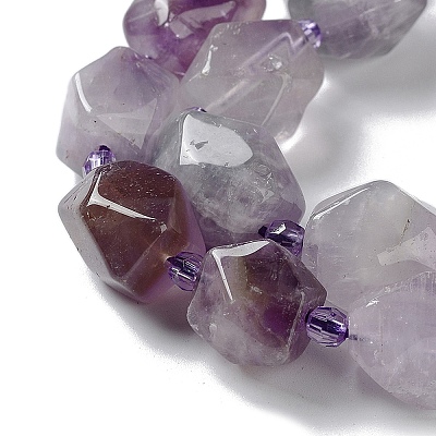 Natural Amethyst Beads Strands G-C182-19-01-1