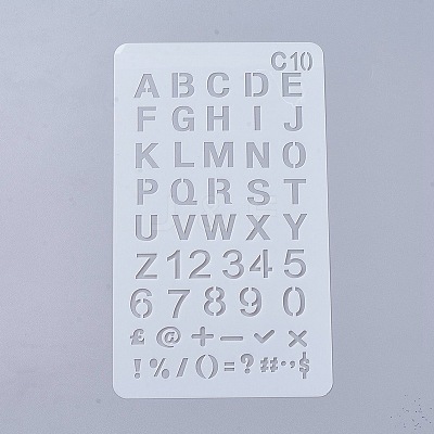 Plastic Reusable Drawing Painting Stencils Templates DIY-WH0047-10-1