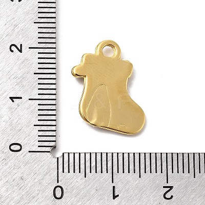 304 Stainless Steel Rhinestone Pendants STAS-P427-04B-G-1