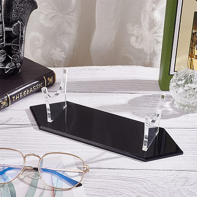 Acrylic Sword Display Easel Stand Holders ODIS-WH0025-146-1
