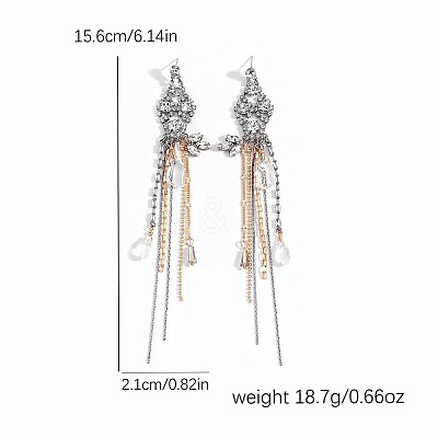 Alloy & Crystal Rhinestone Stud Earrings WG95A57-01-1