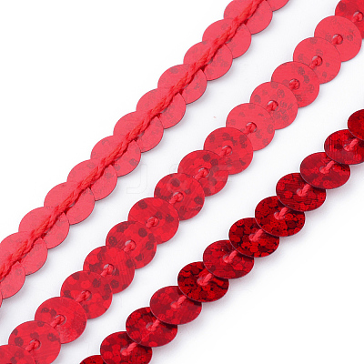 Eco-Friendly Plastic Paillette Beads PVC-Q092-6mm-P50103-1