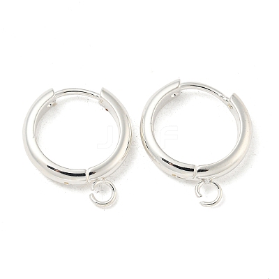 201 Stainless Steel Huggie Hoop Earring Findings STAS-P283-01Z-S-1