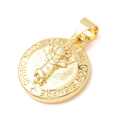 Brass Pendants KK-CBA0009-03G-1