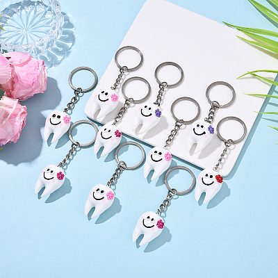 10Pcs Resin Keychain KEYC-YW00211-1