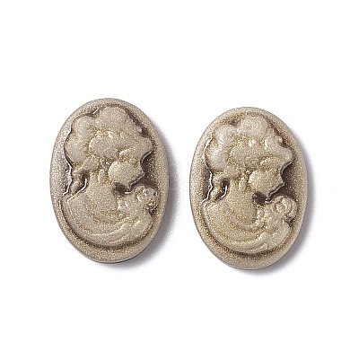 Cameos Opaque Resin Cabochons X-RESI-C016-01A-1