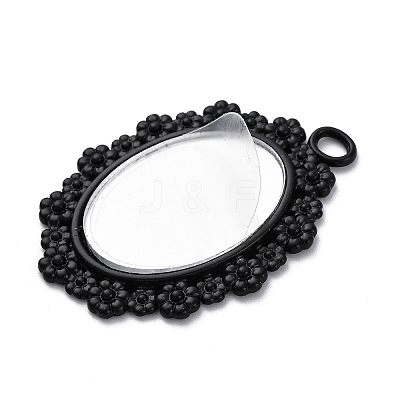 Glass Mirror Pendants FIND-Z073-02EB-01-1