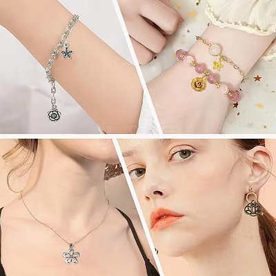 60Pcs 20 Styles Tibetan Style Alloy Pendants FIND-FS0005-06-1