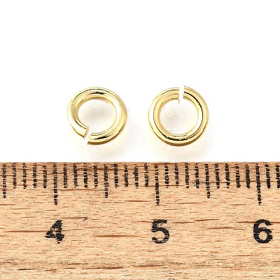 Brass Open Jump Rings X-KK-V007-004G-01-1